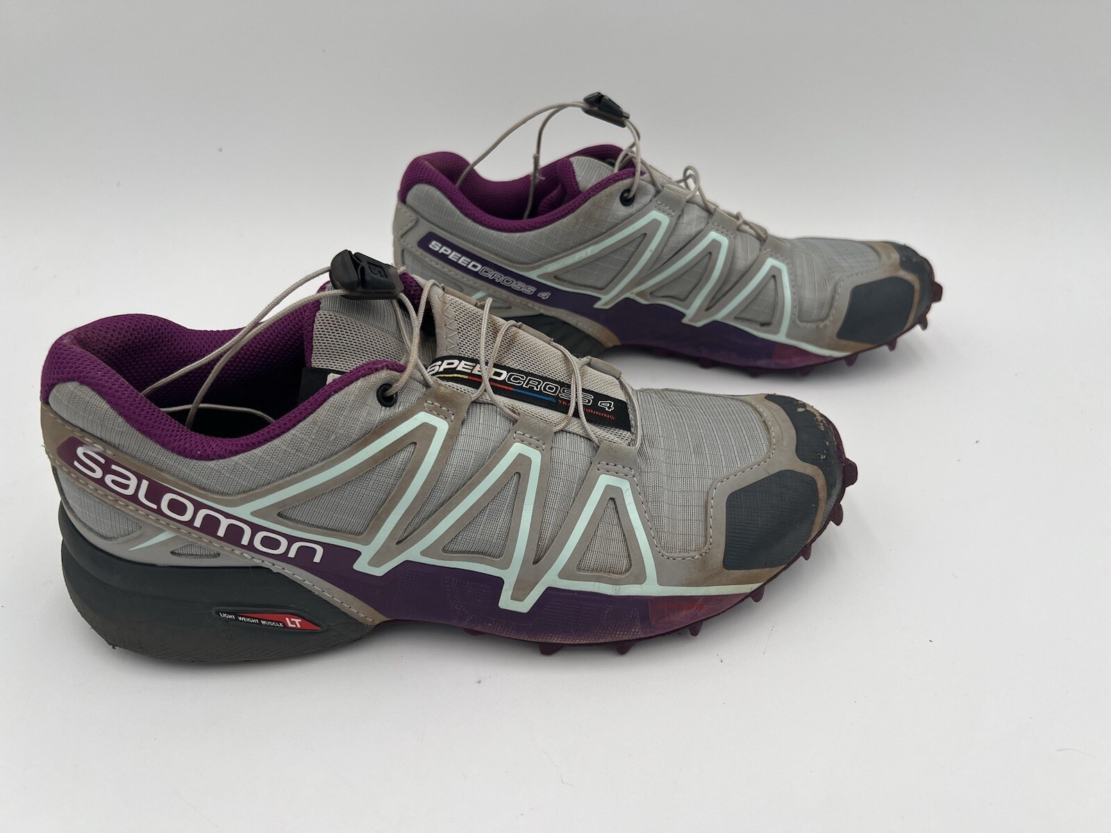 Scarpe da trail running Salomon Speed Cross 4 donna taglia 7 5 pizzo rapido viola grigio