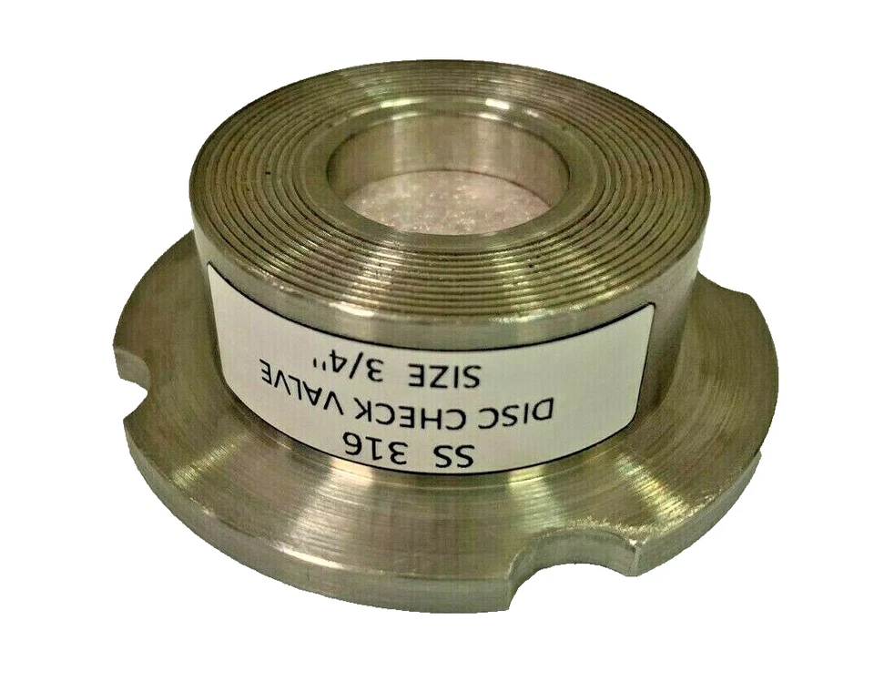 ASIAN DCV-06 316SS Disc Check Valve Stainless Steel 20 mm / 3/4" Flange Mounted - Image 2 of 4