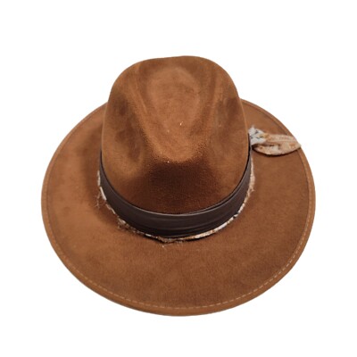Gem Suede Leather Womens Western Cowboy Hat Brown Made USA  display picture 2