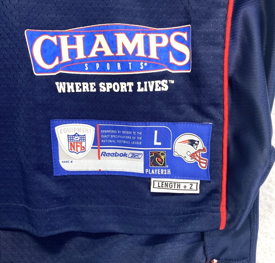 Camiseta grande de los New England Patriots “Tom Brady” #12 cosida Premier Reebok Champs Foto 3 de 4