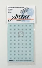 Archer 1/24 Aircraft Individual Dzus Fastener Heads (over 425 fasteners) AR88161