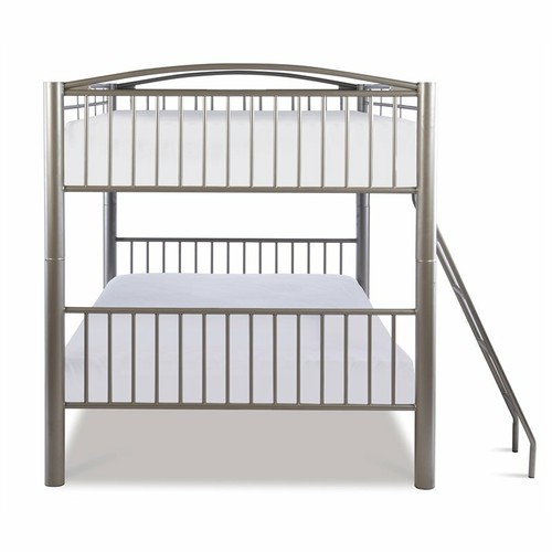 Powell Heavy Metal Full Over Full Bunk Bed in Pewter eBay