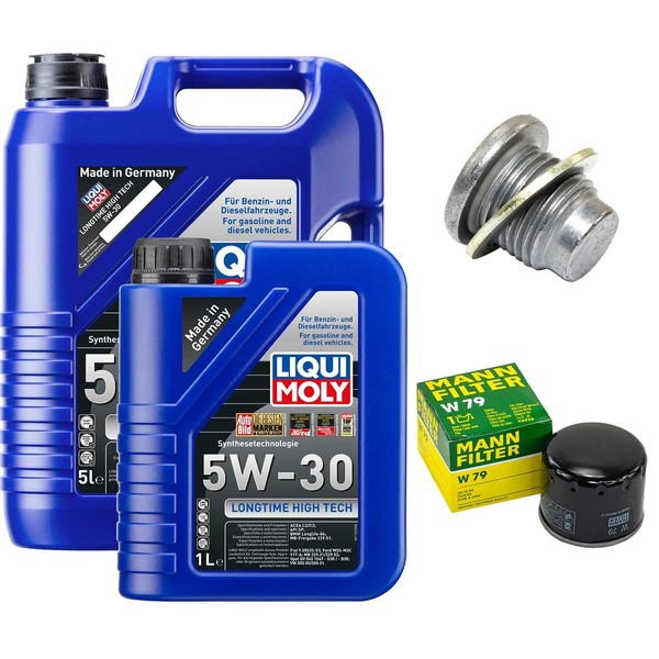 MotoröL Filter Set 5W-30 Liqui Moly 6 Liter + Schraube FüR Dacia Renault 1.9-image