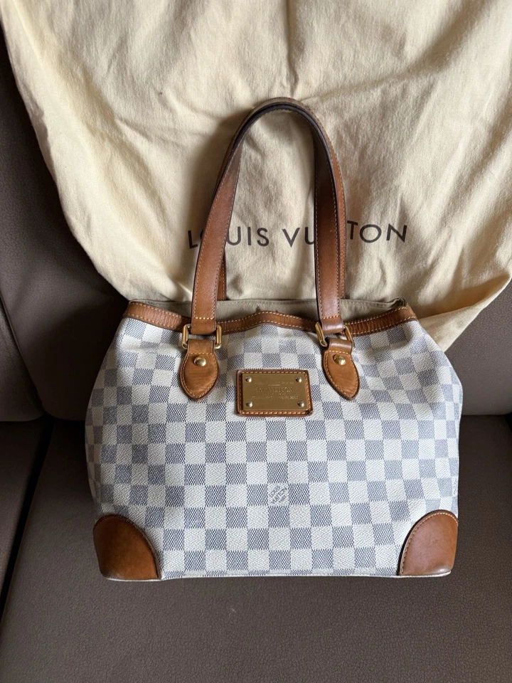 Original Louis Vuitton Hampstead PM Azur LV Tasche  - Bild 3 von 4