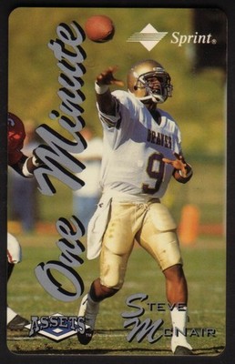 1 Minute Assets Series #2 (1995) Steve McNair (03/31/96) Phone Card