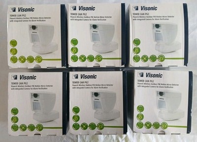 SIX(6)PowerG Wireless Outdoor Mirror PIR Motion Detector and Integrated Cameras