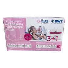 BWT 120 Litre Longlife Mg2+ Water Filter Cartridge 3 Plus 1 Pack, White