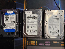 *LOT OF 3* Seagate WDC SATA HDD 4TB Disk