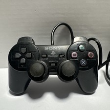 Sony Playstation 2 Dualshock 2 Analog Controllers Black SCPH-10010