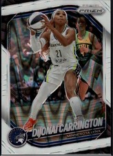 2025 Panini Prizm WNBA - DiJonai Carrington - #9 White Seismic Prizms Lynx