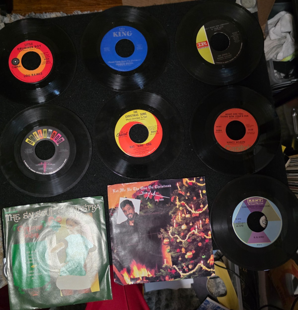 BIN Lot of 18 Soul/Jazz/Blues/R&B Christmas 45s / 7" Singles, Various Artists