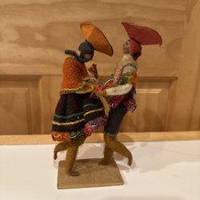 VTG Peruvian Dancing Couple Dolls Figures 6  ...