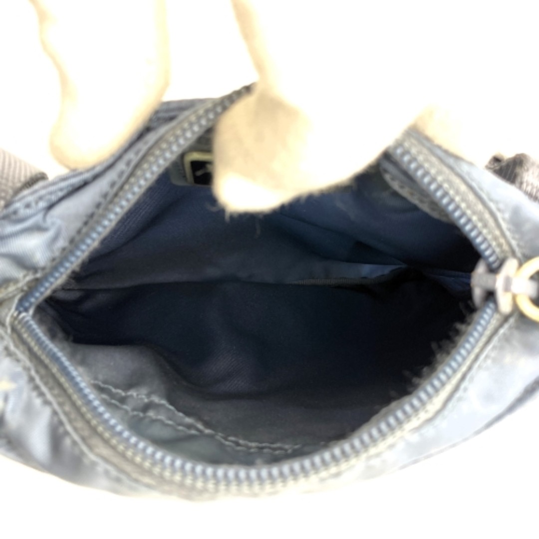 PRADA B7792 Tessuto shoulder bag triangular plate gray blue nylon women s Used thumbnail 7