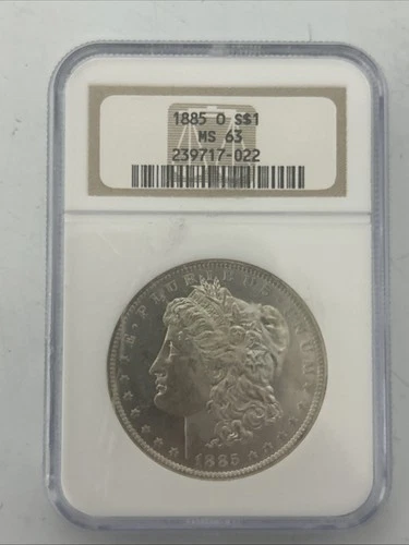 1885-O $1 MS 63 NGC Morgan  Silver Dollar