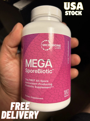 Microbiome Labs MegaSporeBiotic (180 Capsules) - Probiotic 7/27 Exp!