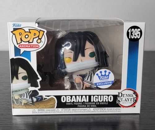 🔥Funko Pop! Demon Slayer: Obanai Iguro #1395 Rare Funko Shop Exc. W/Protector🔥