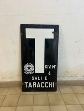 Targa/Insegna smaltata ‘Sali e Tabacchi’ - vintage
