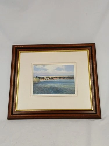 View Of Brancaster. Print. Unknown Artist.  Frame 50cm x 43cm. Good Condition