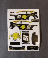 2025 Custom Cody Ware #51 Costa Oil  1/64 Peel & Stick Decals