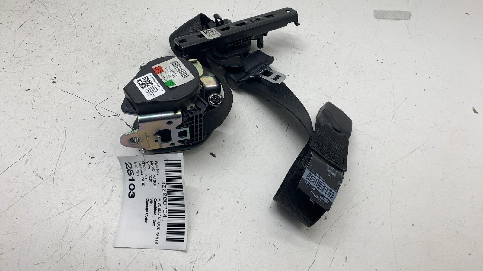 ⭕ 2014-2020 Maserati Ghibli Front Right 1st Row Seat Belt Retractor RH 627069500