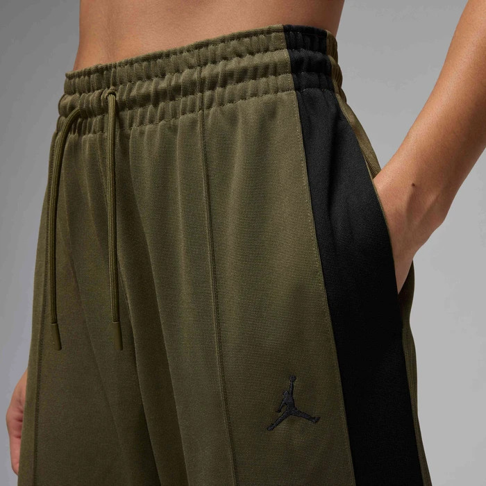 Jordan Women's Knit Tracksuit Bottoms Olive Green Medium Athleisure Street Core thumbnail 3