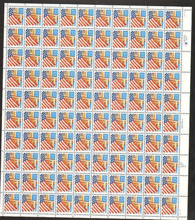 2897 Flag Over Porch MNH Sheet CV $130 Face Value $32