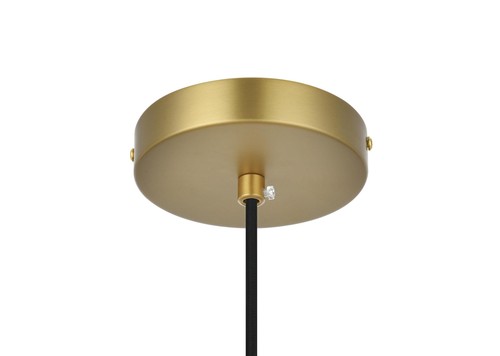 Living District Baxter 1 Light Chrome Pendant with Clear Glass - Picture 5 of 8