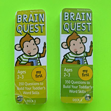 Brain Quest Toddler My First Ages 2-3 Deck 1  2 Revised 4th Edition Card Sets