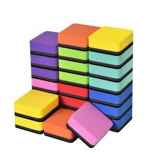 24 Pack Magnetic Dry Erase Erasers for Classroom School Office Whiteboard