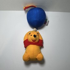 Vintage Plush Winnie the Pooh Toy Musical Disney Baby Crib Mobile Balloon Works 