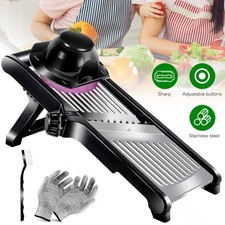 5-in-1 Gemüsehobel Mandoline Verstellbar Gemüseschneider Obst Tomate Küchenhobel