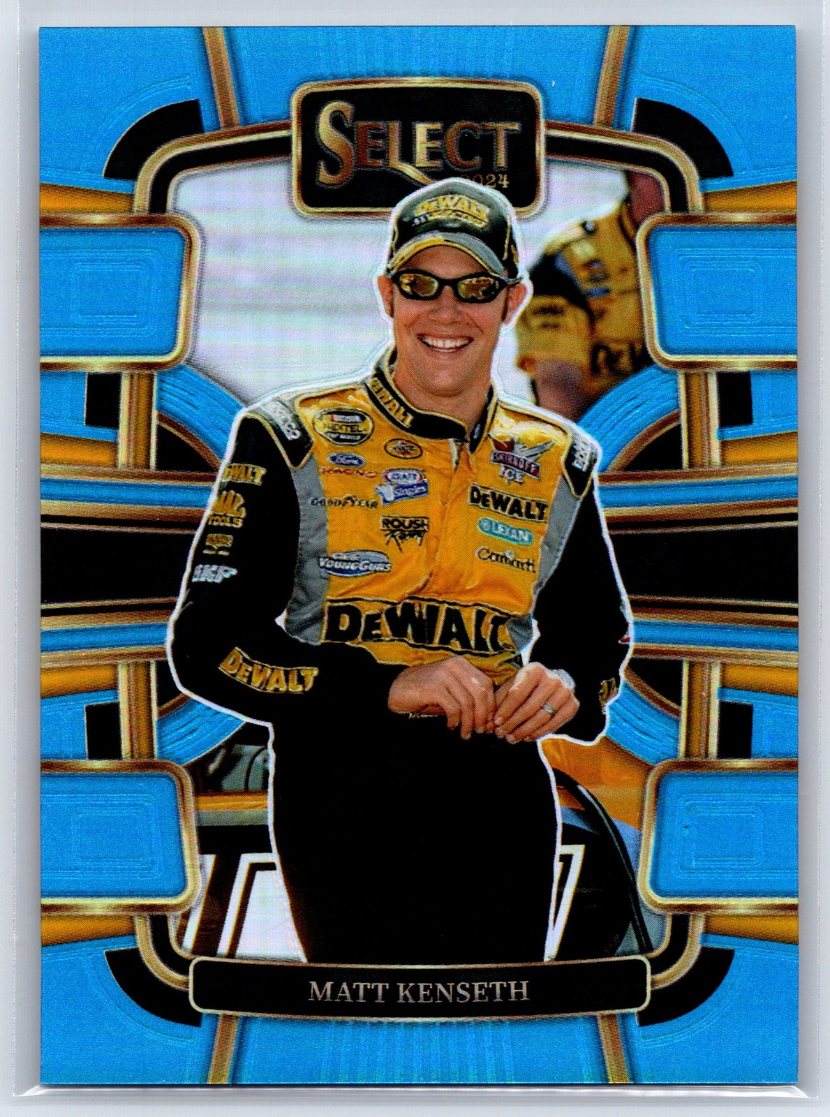 2024 Panini Select #82 Matt Kenseth Light Blue Prizms #/199