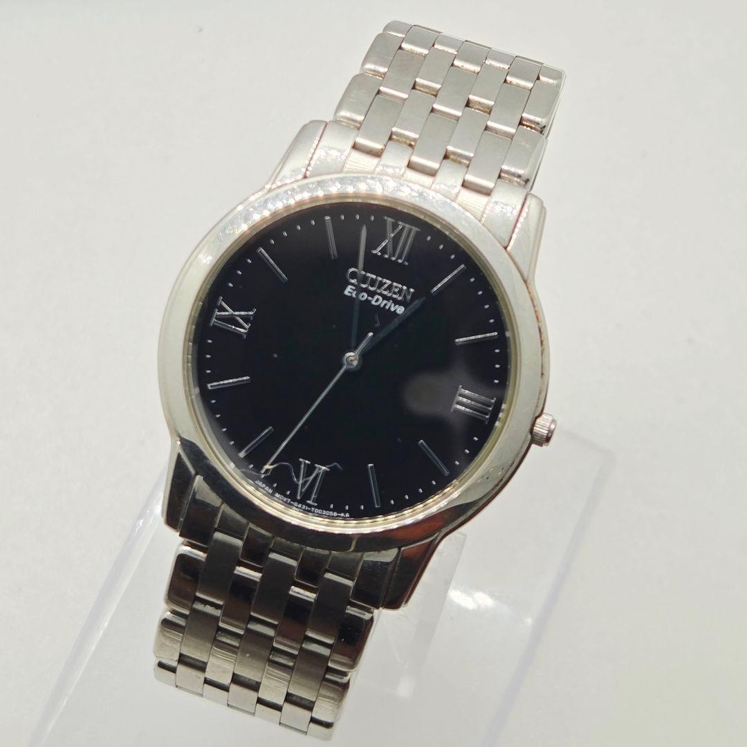 CITIZEN Eco Drive G431 T002447 Black Roman Index Watc… - Gem