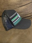 Black Clover Golf Baseball Cap Hat Green Live Lucky RN# 97071 Trucker Striped — photo 2
