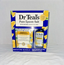 Dr Teal's Prebiotic Lemon Balm Foaming Bath  Epsom Salt Bath Set  2 Pieces