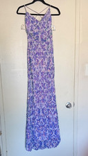 Windsor M Lilac Sequin Maxi Slip Dress w/ Adjustable straps