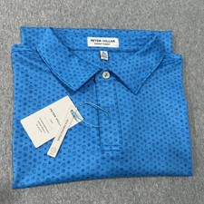 Peter Millar Golf Polo YOUTH XL 13-14 Blue Earth Wind Fire Summer Comfort Kids