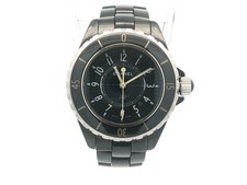 Ladies Chanel J12 33mm Black Ceramic Swiss Quartz Wrist Watch
