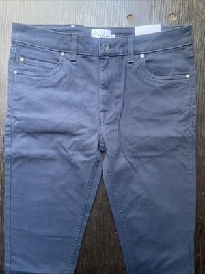 Farah Herren Jeans Chono W32 L32 Super Slim Fit Navy Factory Sample Neu
