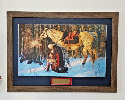 Lithograph Print of  The Prayer At Valley Forge  by Arnold Friberg