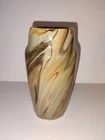 Atq Weller Marbleized Browns/Gold Swirl Glaze 6 3/4"