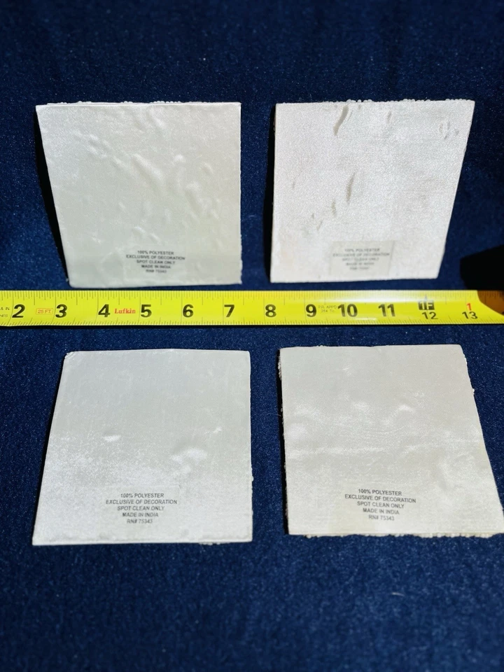 Hermoso juego de cuatro posavasos con cuentas hechos a mano Foto 2 de 3