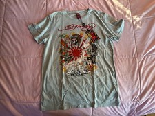 Vintage Y2K Ed Hardy-USA Made Rising Sun Japan Graphic Shirt M New W/ Tags Rare