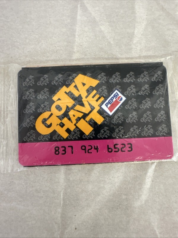 Vintage Pepsi "Gotta Have it: Merchandise Card Sealed New