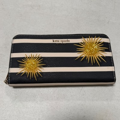 KATE SPADE K7852 Sunkiss Embellished Zip-around Continental Wallet BLAZER BLU
