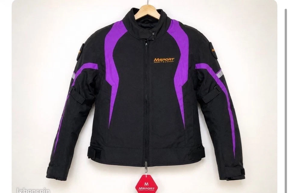 Blouson moto femme MSPORT Italy - Neuf avec étiquette Taille M femme - Photo 1/2