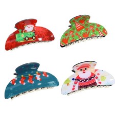 Delicate Hairpin Girls Christmas Theme Taking Photo Ponytail Hair Claw Anti-Slip