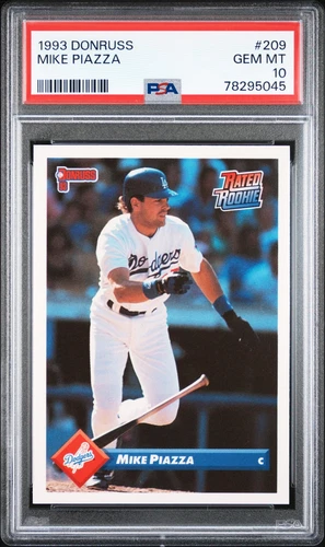 1993 DONRUSS #209 MIKE PIAZZA PSA 10