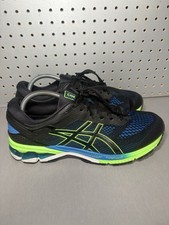 Asics Gel Kayano 26 Mens 10.5 Black Blue Green Running Shoes Sneakers 1011A541