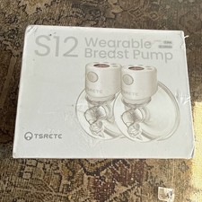 Tsrete S12 9-Levels Double Wearable Breast Pump - White
